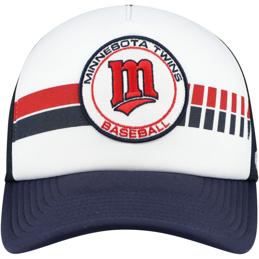 Minnesota Twins Cooperstown Collection Wax Pack Express Trucker Adjustable Hat - White/Navy | 47 brand