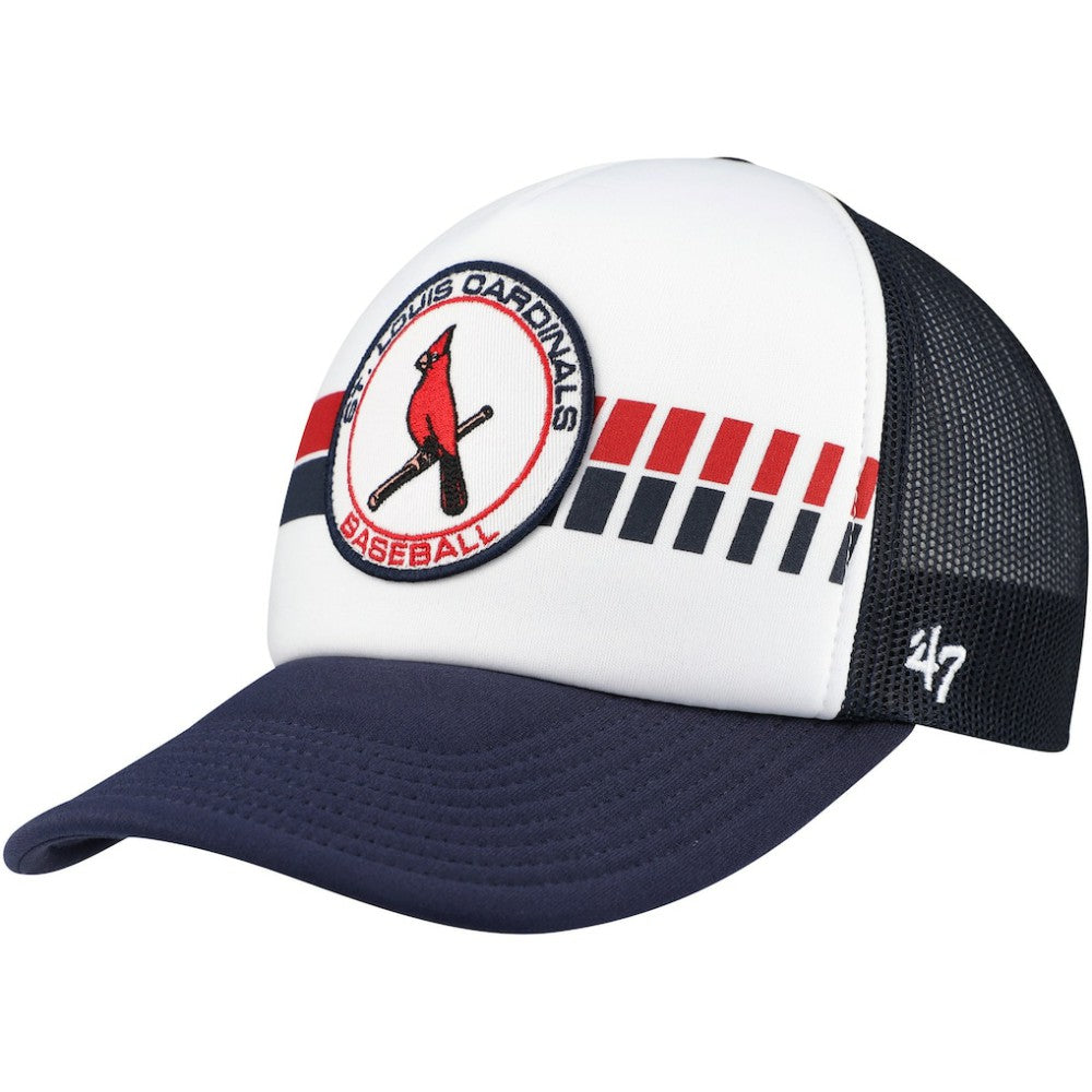 St. Louis Cardinals Cooperstown Collection Wax Pack Express Trucker Adjustable Hat - White/Navy | 47 brand