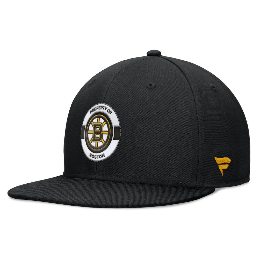 Boston Bruins Fanatics Authentic Pro Training Camp Snapback Hat Black