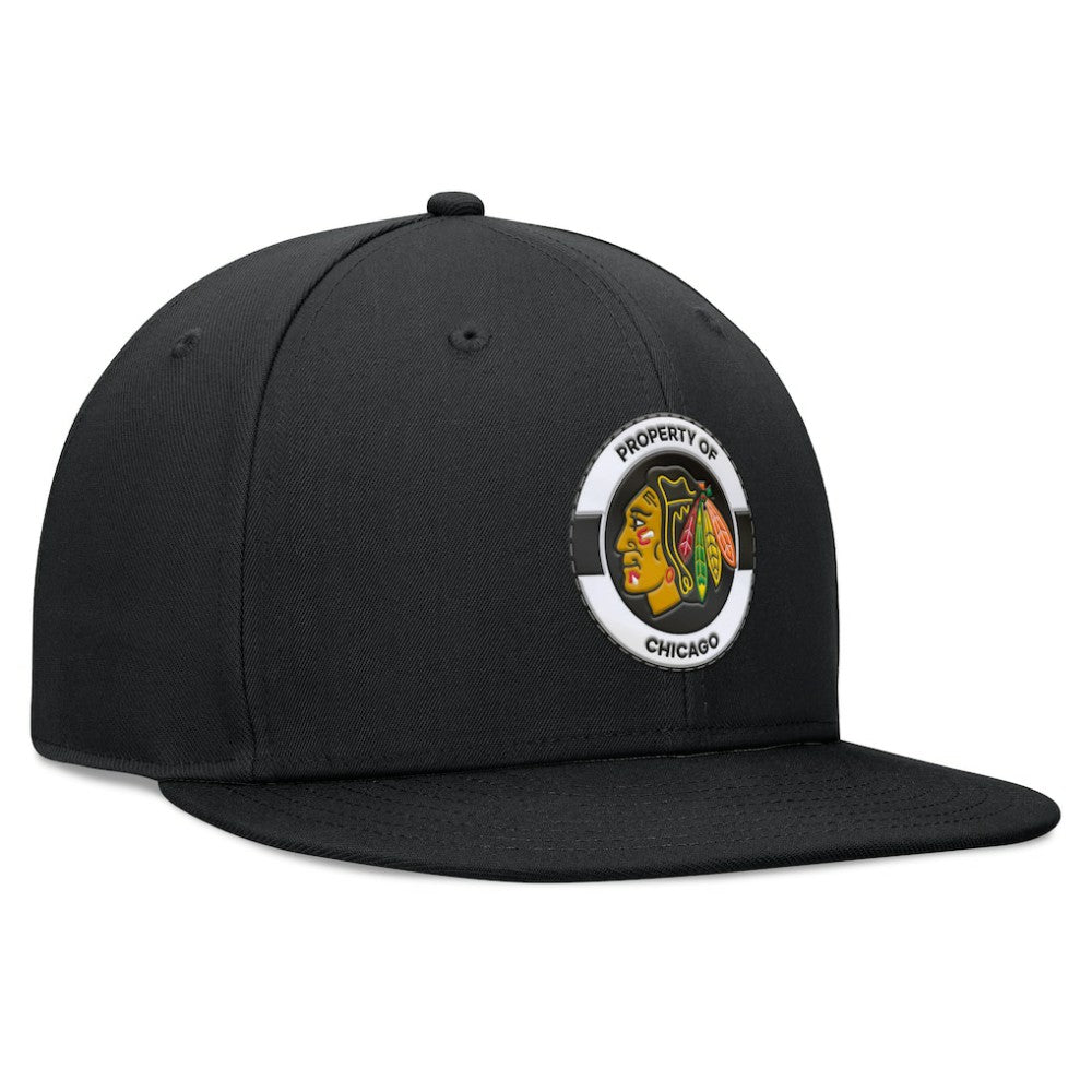 Chicago Blackhawks Fanatics Authentic Pro Training Camp Snapback Hat Black