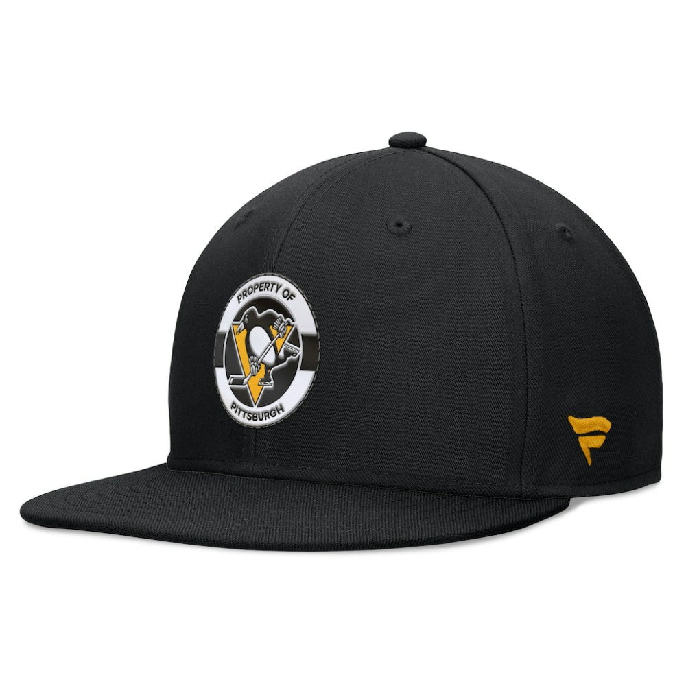 Pittsburgh Penguins Fanatics Authentic Pro Training Camp Snapback Hat Black