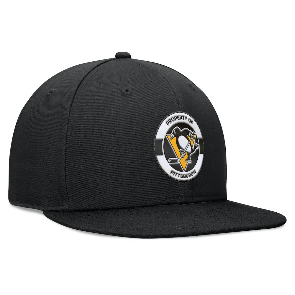 Pittsburgh Penguins Fanatics Authentic Pro Training Camp Snapback Hat Black