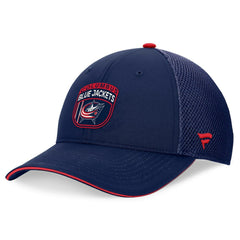 Columbus Blue Jackets Fanatics 2024 NHL Draft On Stage Trucker Adjustable Hat Navy