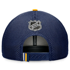St. Louis Blues Fanatics 2024 NHL Draft On Stage Trucker Adjustable Hat Navy