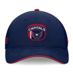 Washington Capitals Fanatics 2024 NHL Draft On Stage Trucker Adjustable Hat Navy
