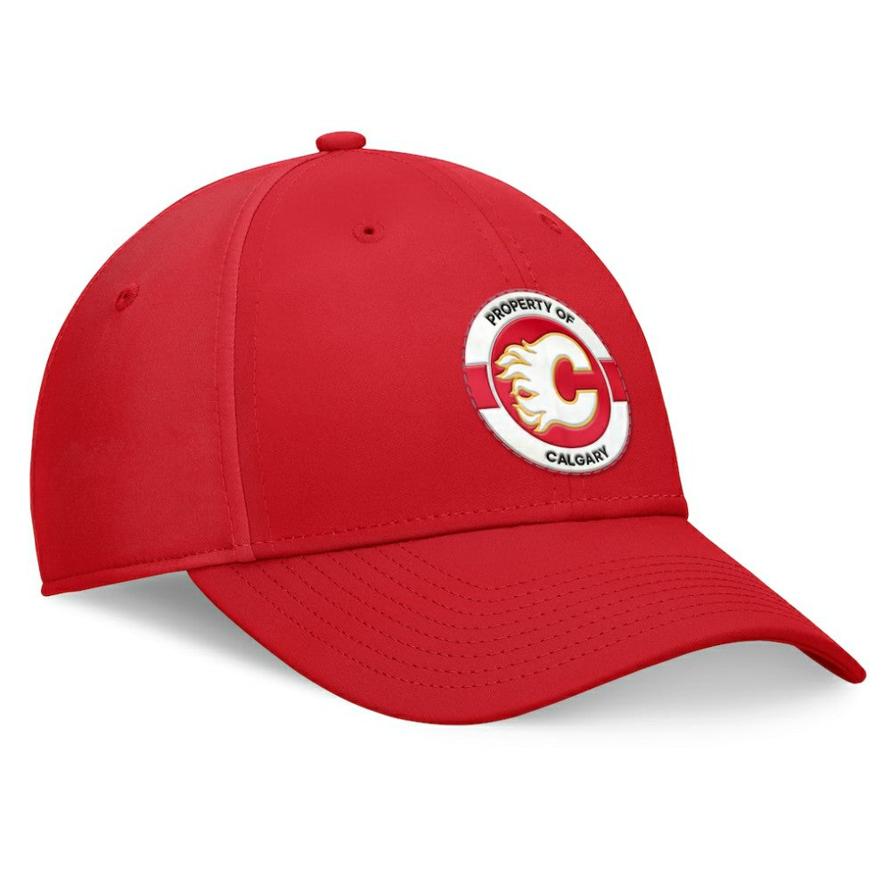Calgary Flames Fanatics Authentic Pro Training Camp Flex Hat Red
