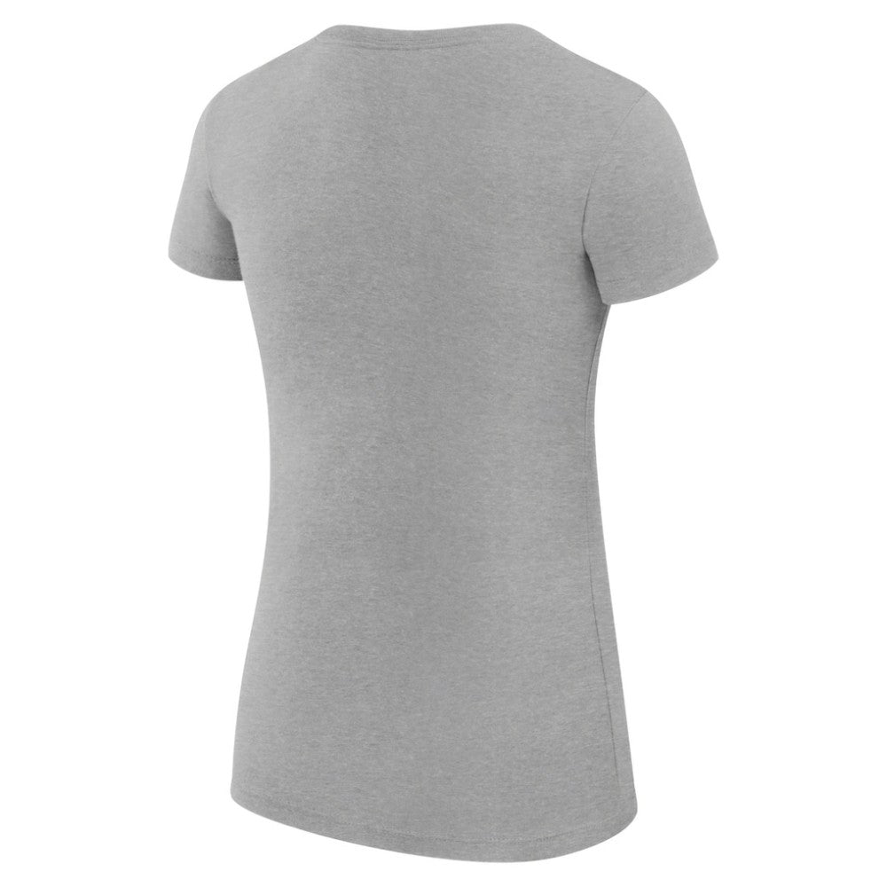 San Jose Sharks G-III 4Her by Carl Banks Women's Super-Slim Fit Lightweight Filigree Logo T-Shirt – Gray