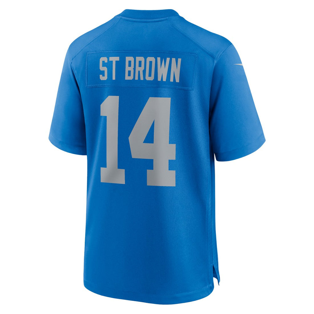 Amon-Ra St. Brown Detroit Lions Alternate Game Jersey - Blue | Nike discount