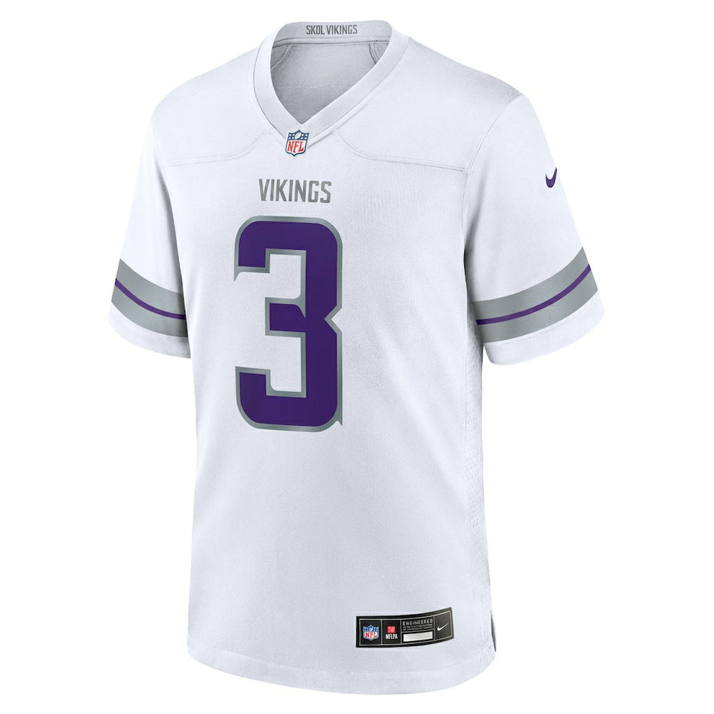 Jordan Addison Minnesota Vikings Alternate Game Player Jersey - White | Nike for sale