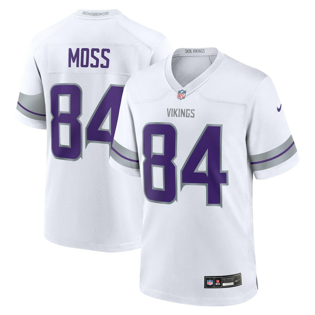 Randy Moss Minnesota Vikings Alternate Retired Player Game Jersey - White | Nike for sale