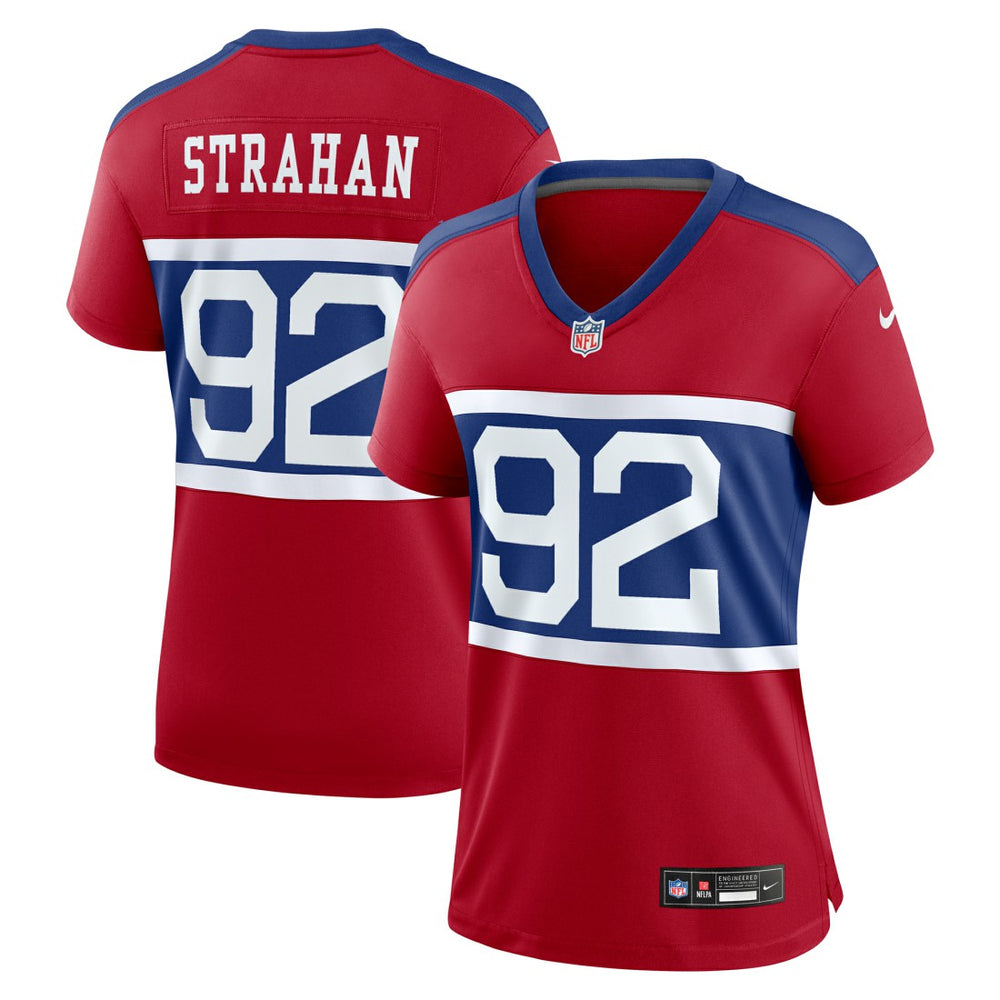 Michael Strahan New York Giants Women's Alternate Retired Player Game Jersey - Century Red | Nike for sale