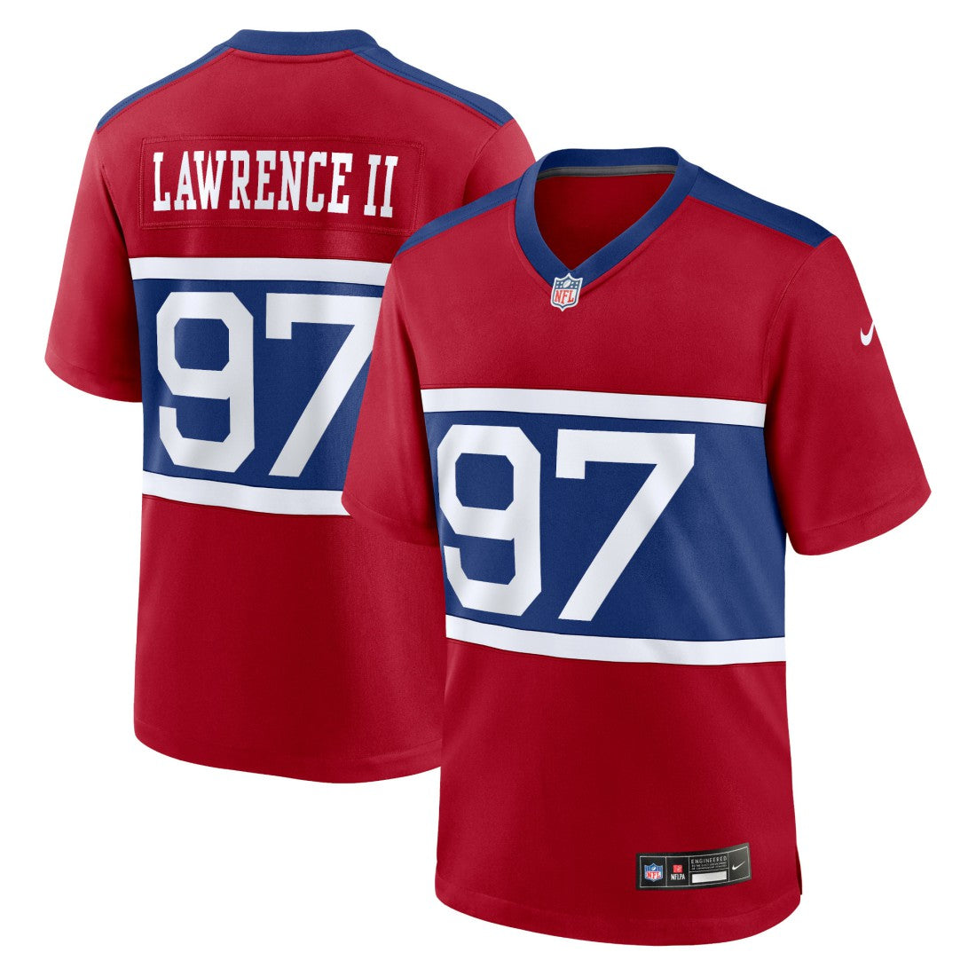Dexter Lawrence II New York Giants Alternate Player Game Jersey - Century Red | Nike outlet