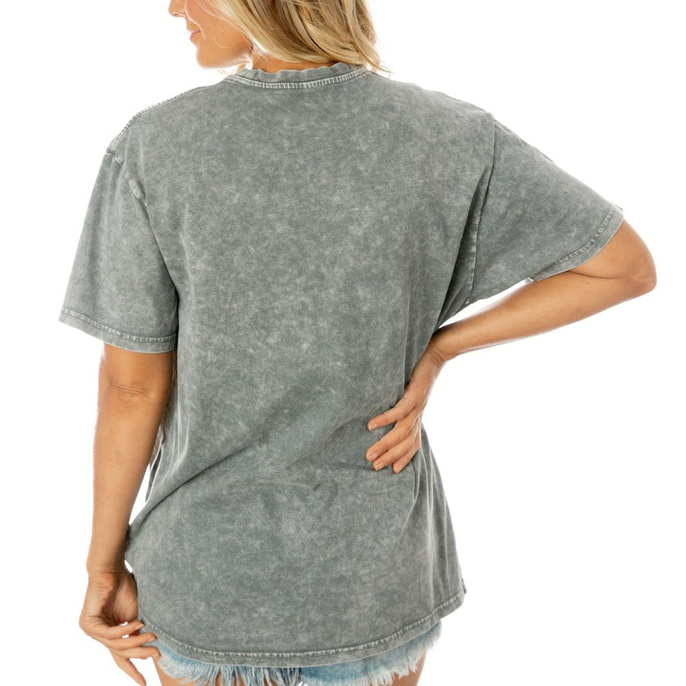Chicago Bears Gameday Couture Women's Tackle Titan Boyfriend Washed T-Shirt - Gray cheap
