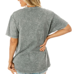 Dallas Cowboys Gameday Couture Women's Tackle Titan Boyfriend Washed T-Shirt - Gray outlet
