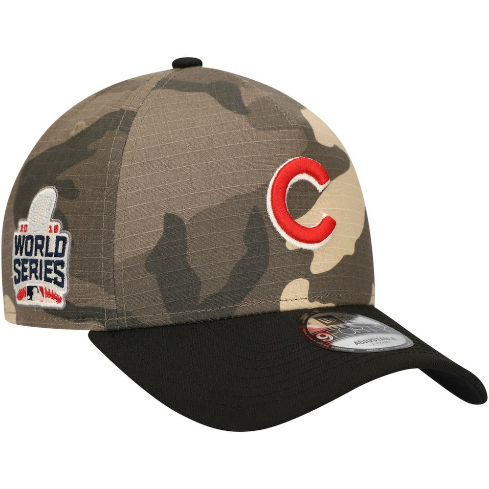 Chicago Cubs Camo Crown A-Frame 9FORTY Adjustable Hat | New Era