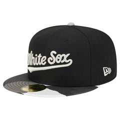 Chicago White Sox Metallic Camo 59FIFTY Fitted Hat - Black | New Era