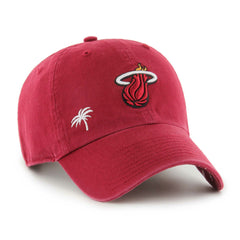 Miami Heat '47 Women's Confetti Undervisor Clean Up Adjustable Hat - Red | 47 brand cheap