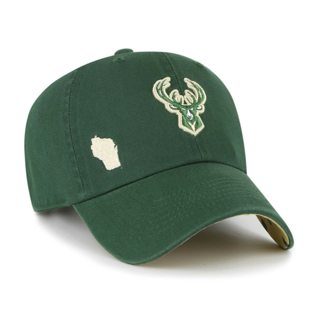 Milwaukee Bucks '47 Women's Confetti Undervisor Clean Up Adjustable Hat - Hunter Green | 47 brand online