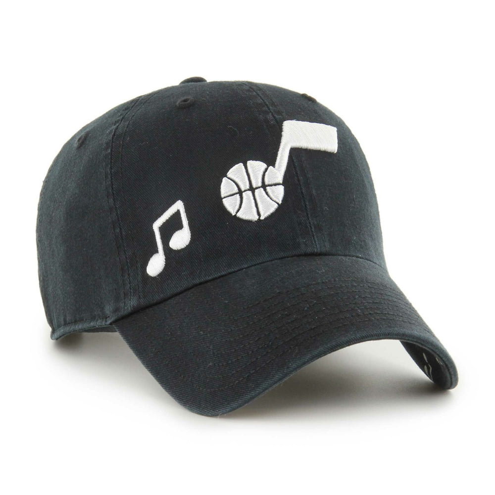 Utah Jazz '47 Women's Confetti Undervisor Clean Up Adjustable Hat - Black | 47 brand on sale