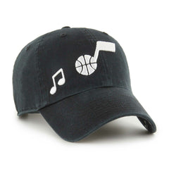 Utah Jazz '47 Women's Confetti Undervisor Clean Up Adjustable Hat - Black | 47 brand on sale