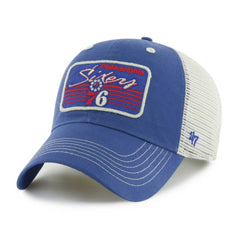 Philadelphia 76ers '47 Five Point Patch Clean Up Adjustable Hat - Royal | 47 brand cheap