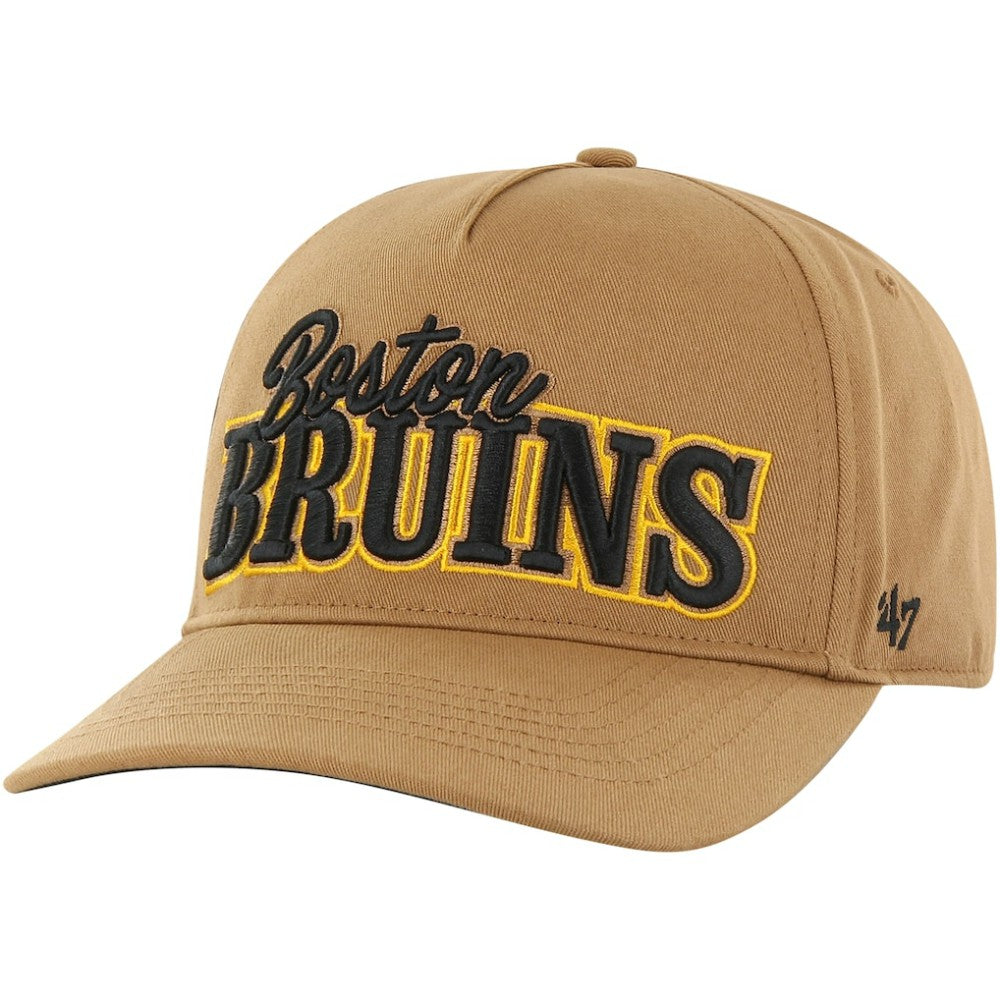 Boston Bruins '47 Barnes Hitch Adjustable Hat Tan