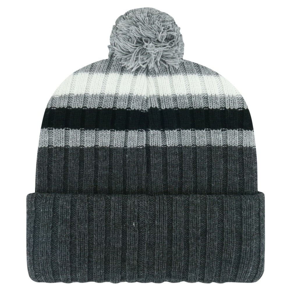 Philadelphia Flyers '47 Stack Patch Cuffed Knit Hat with Pom Gray