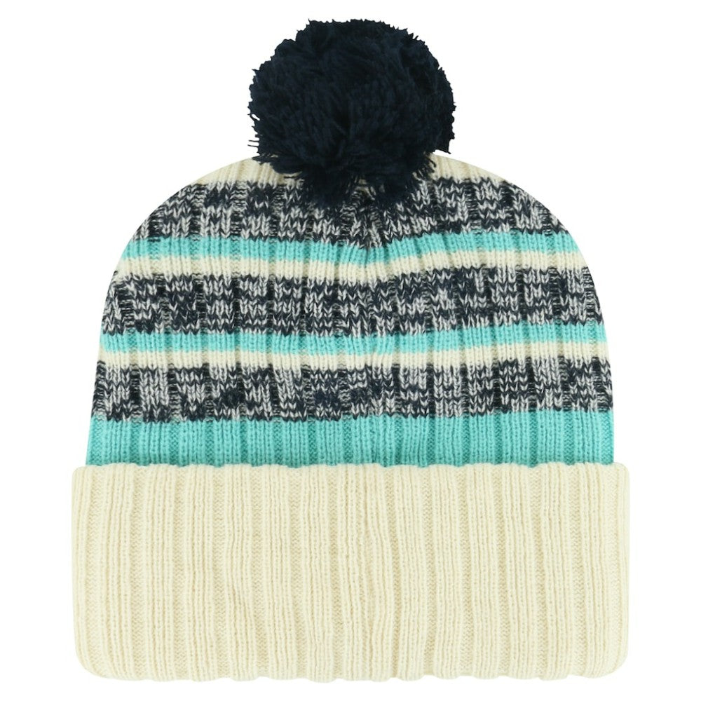 Seattle Kraken '47 Tavern Cuffed Knit Hat with Pom Cream
