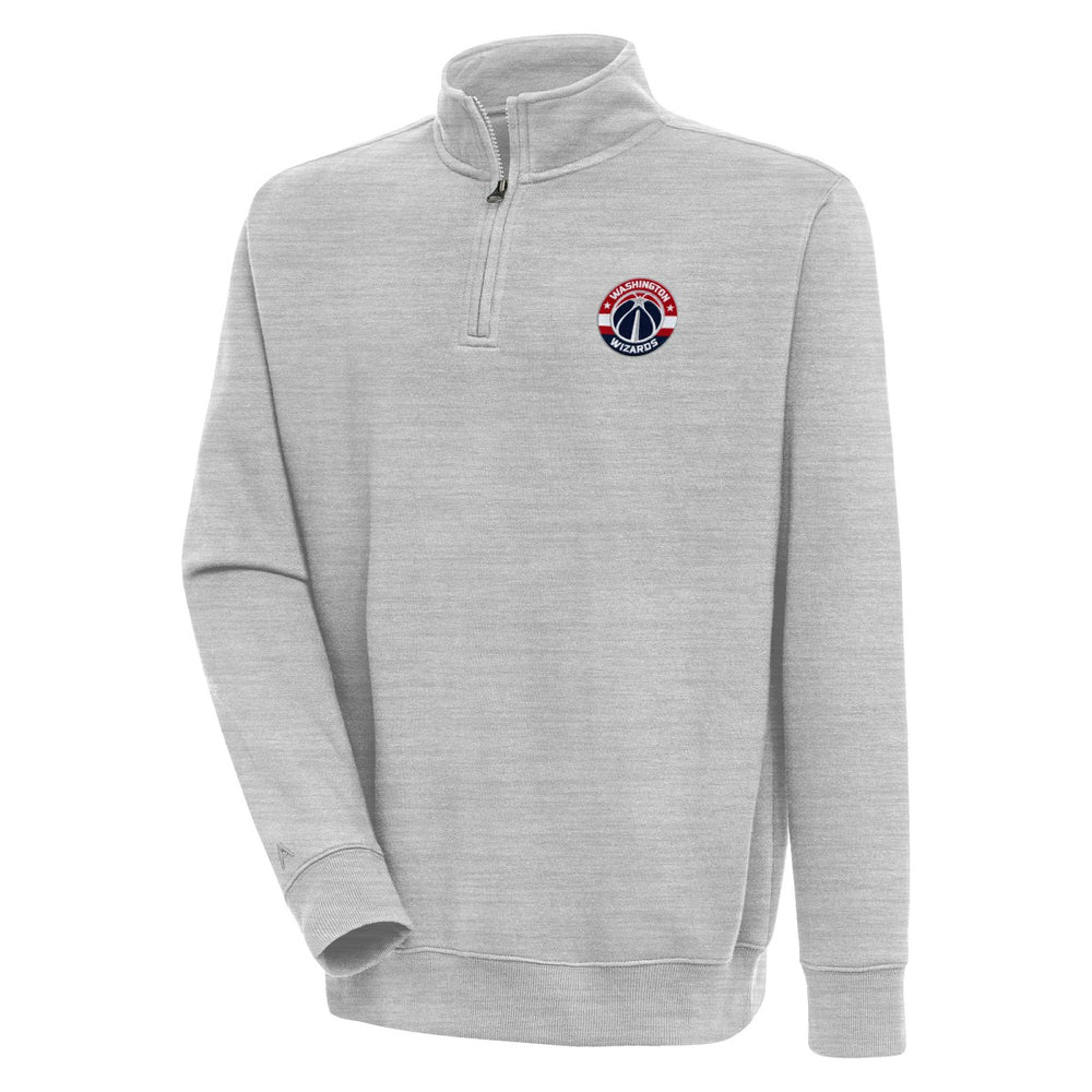 Washington Wizards Antigua Victory Quarter-Zip Pullover Top - Heather Gray sale