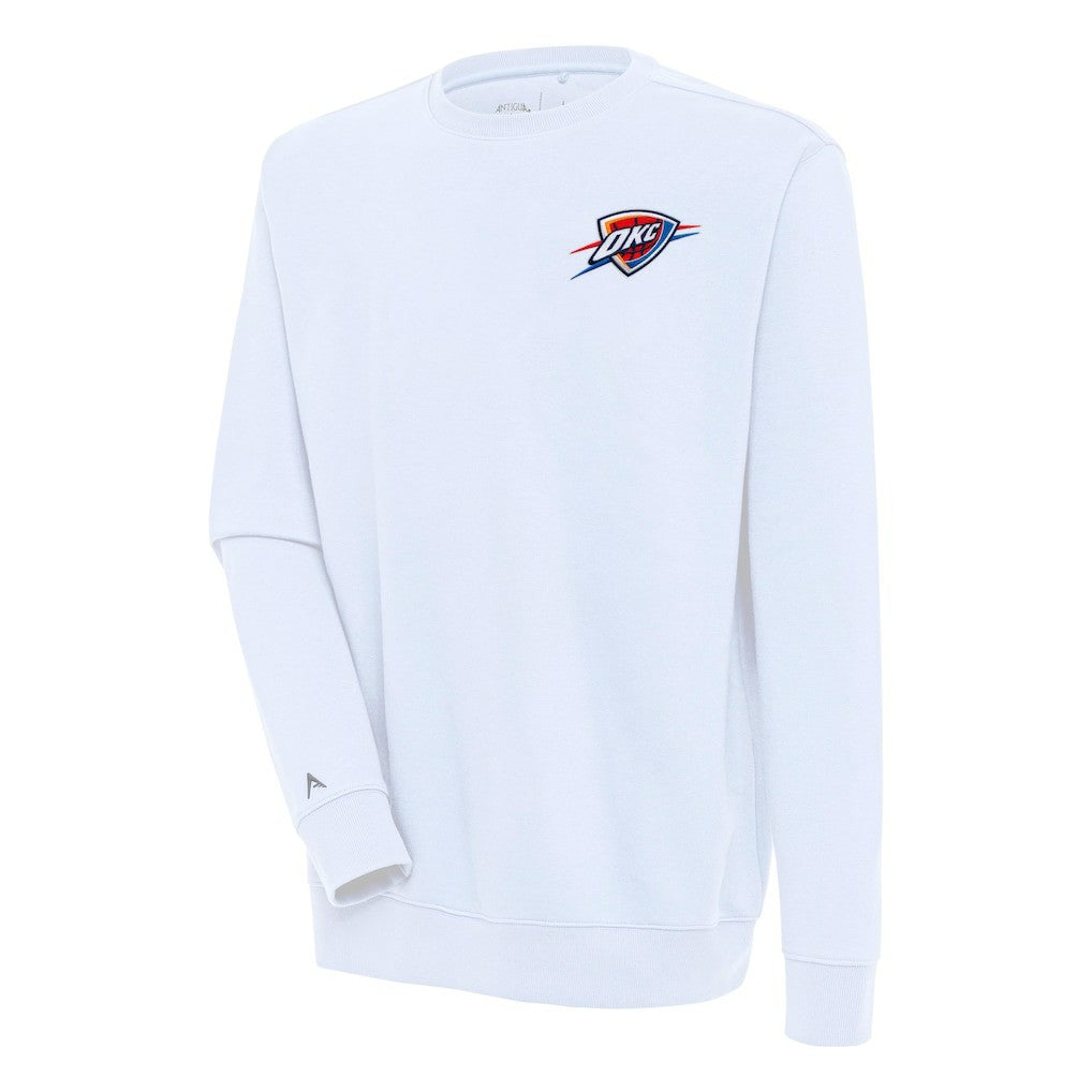Oklahoma City Thunder Antigua Victory Pullover Sweatshirt - White for sale