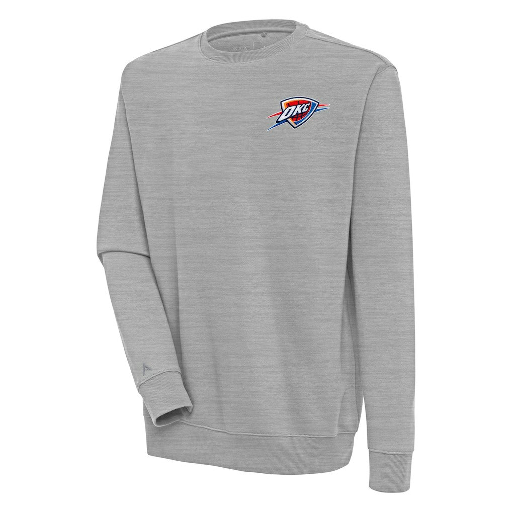 Oklahoma City Thunder Antigua Victory Pullover Sweatshirt - Heather Gray cheap