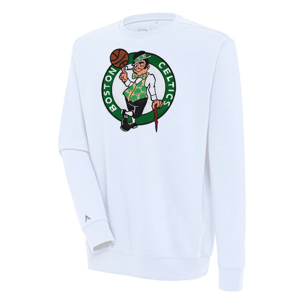 Boston Celtics Antigua Victory Pullover Sweatshirt - White sale