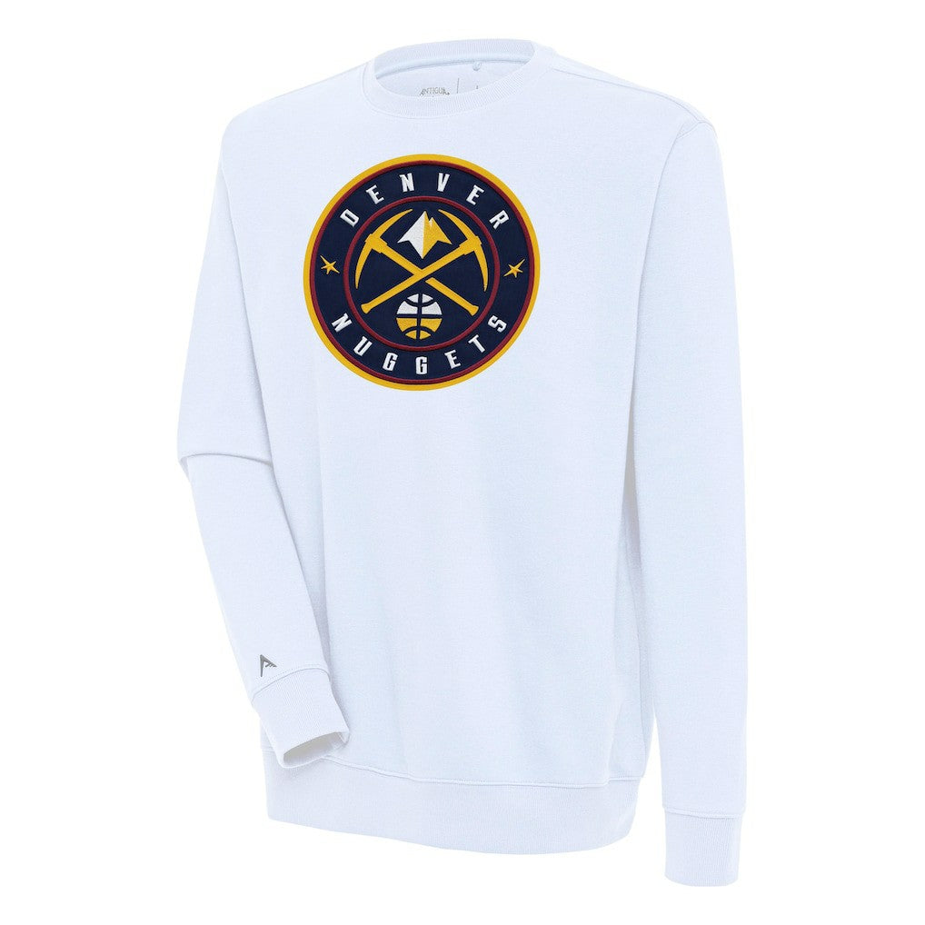 Denver Nuggets Antigua Victory Pullover Sweatshirt sale - White outlet