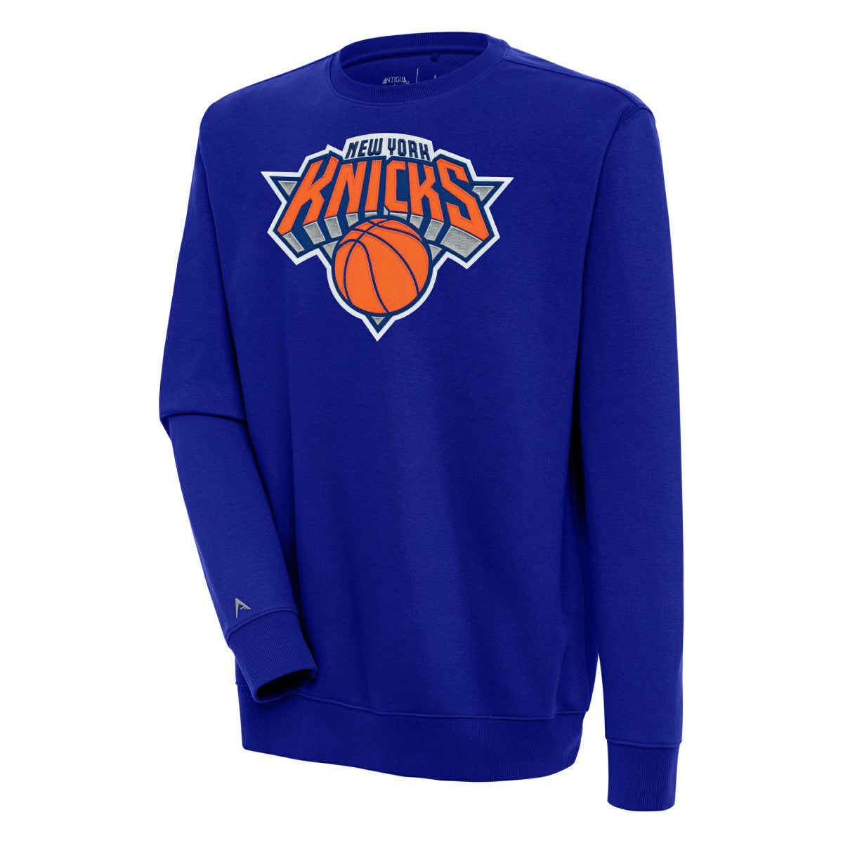 New York Knicks Antigua Victory Pullover Sweatshirt - Blue outlet