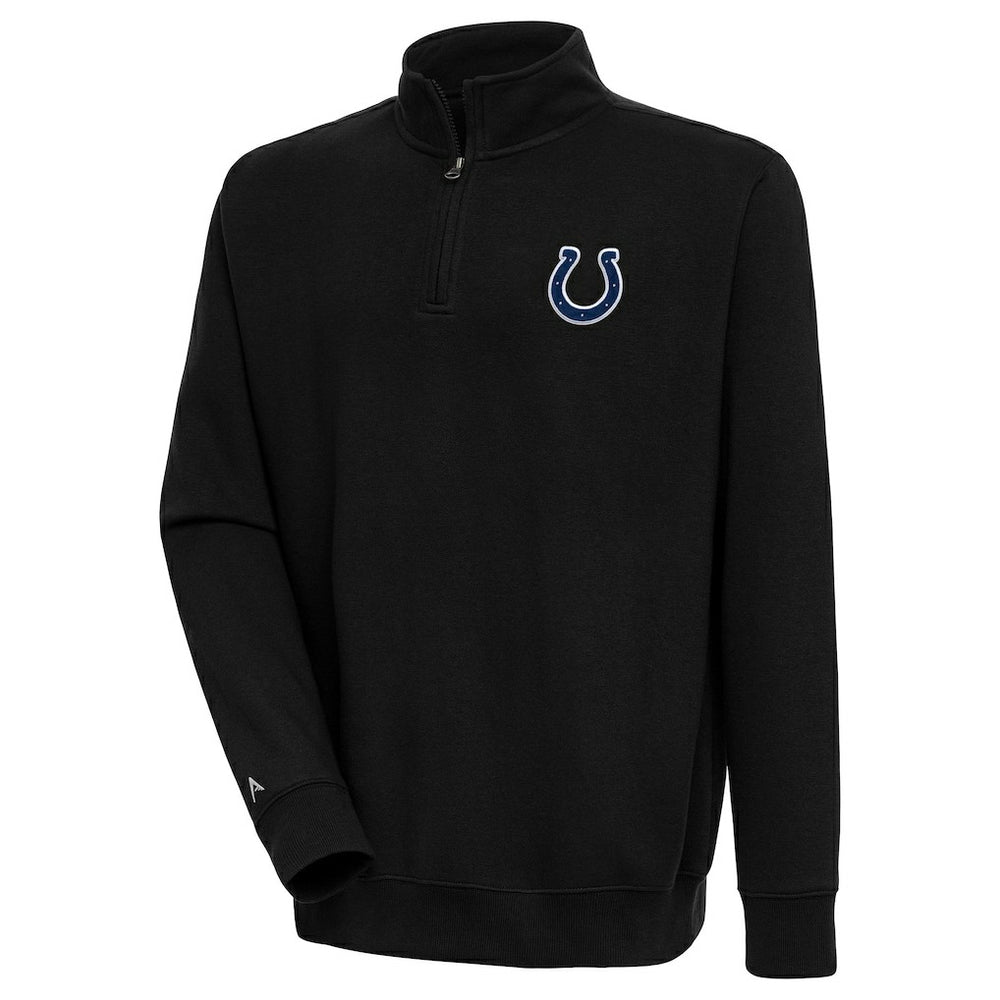Indianapolis Colts Antigua Victory Quarter-Zip Pullover Top - Black for sale