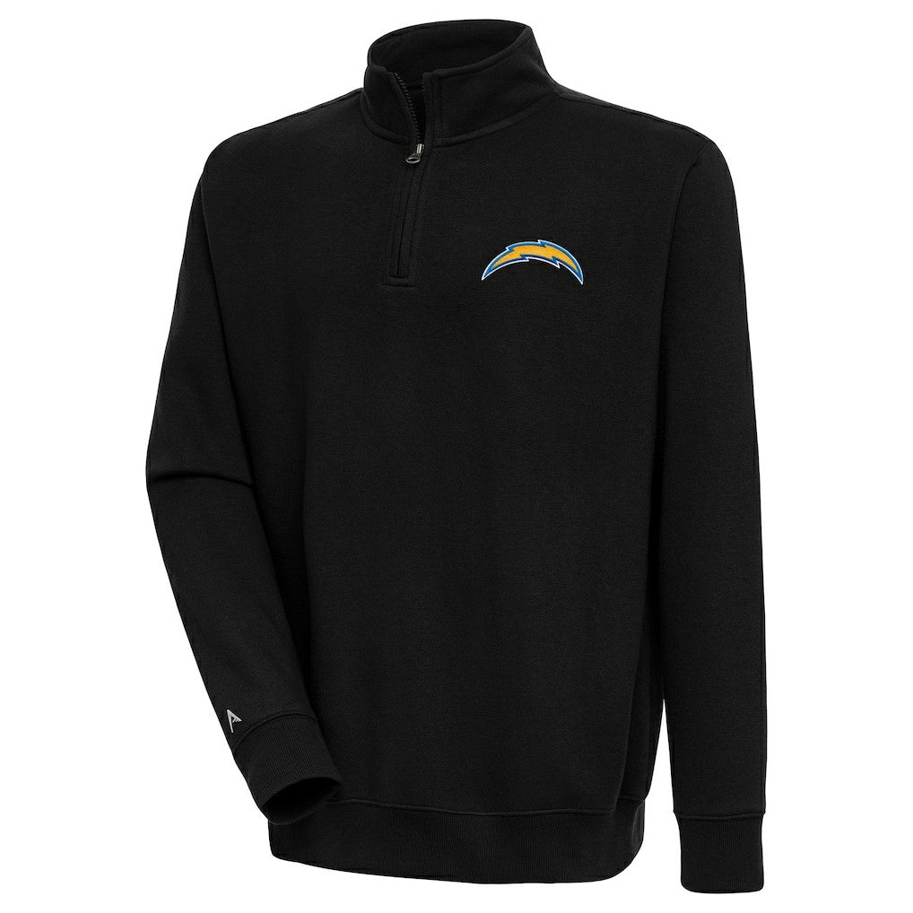 Los Angeles Chargers Antigua Victory Quarter-Zip Pullover Top - Black outlet
