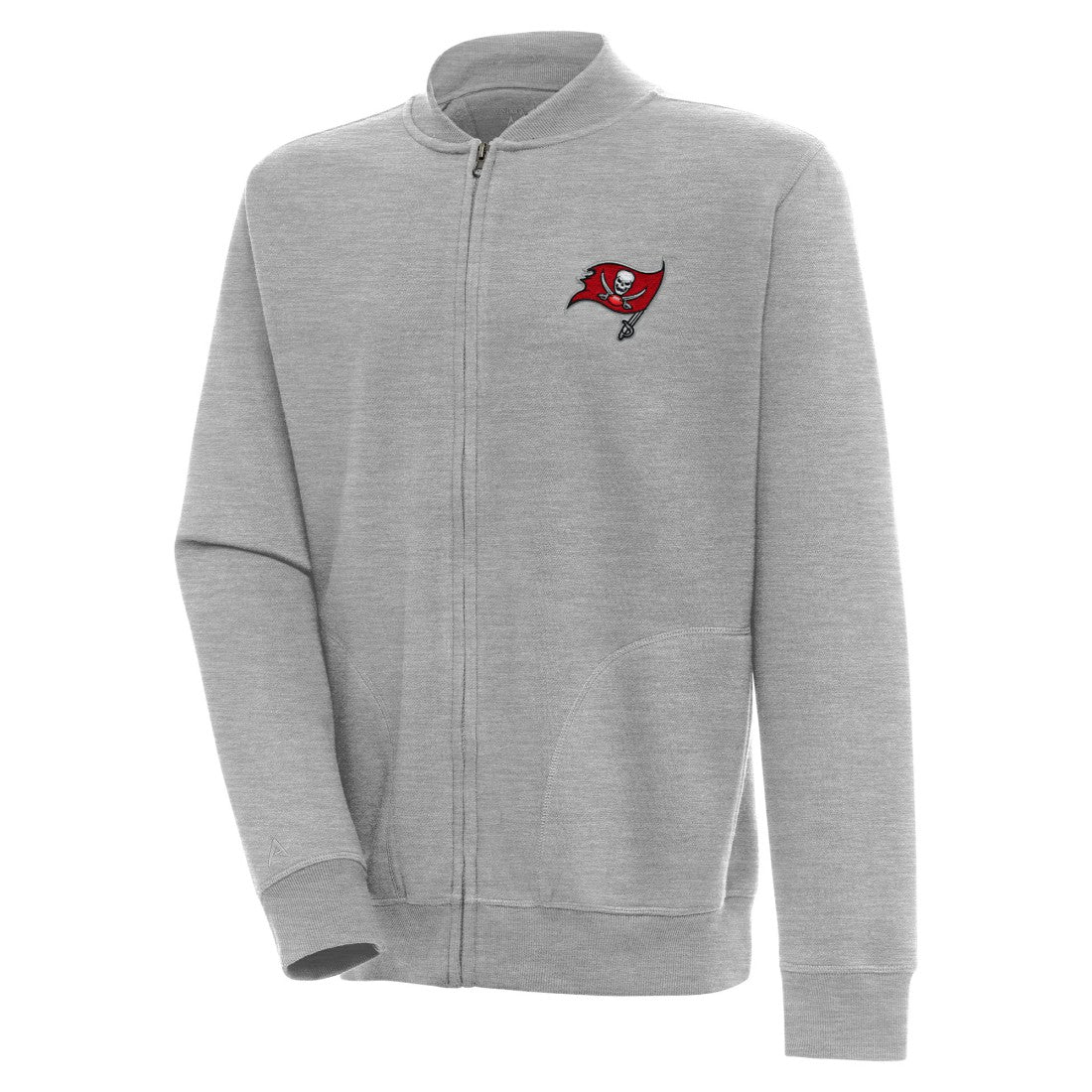 Tampa Bay Buccaneers Antigua Victory Full-Zip Jacket - Heather Gray for sale