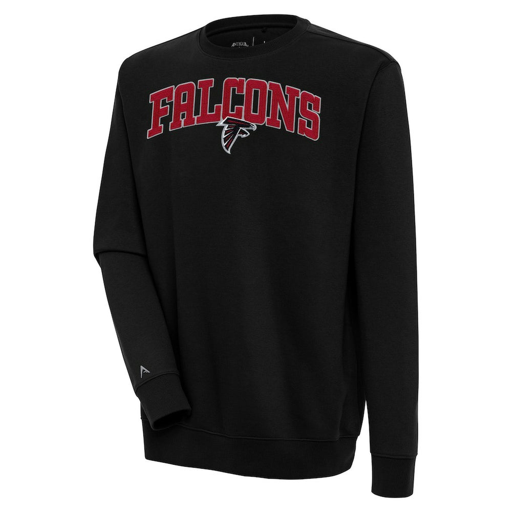 Atlanta Falcons Antigua Victory Chenille Pullover Sweatshirt - Black discount