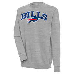 Buffalo Bills Antigua Victory Chenille Pullover Sweatshirt - Heather Gray cheap