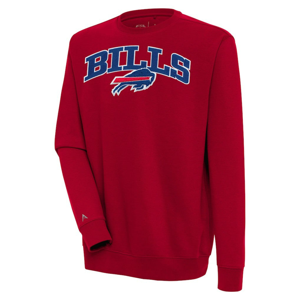 Buffalo Bills Antigua Victory Chenille Pullover Sweatshirt - Red online