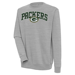 Green Bay Packers Antigua Victory Chenille Pullover Sweatshirt - Heather Gray outlet