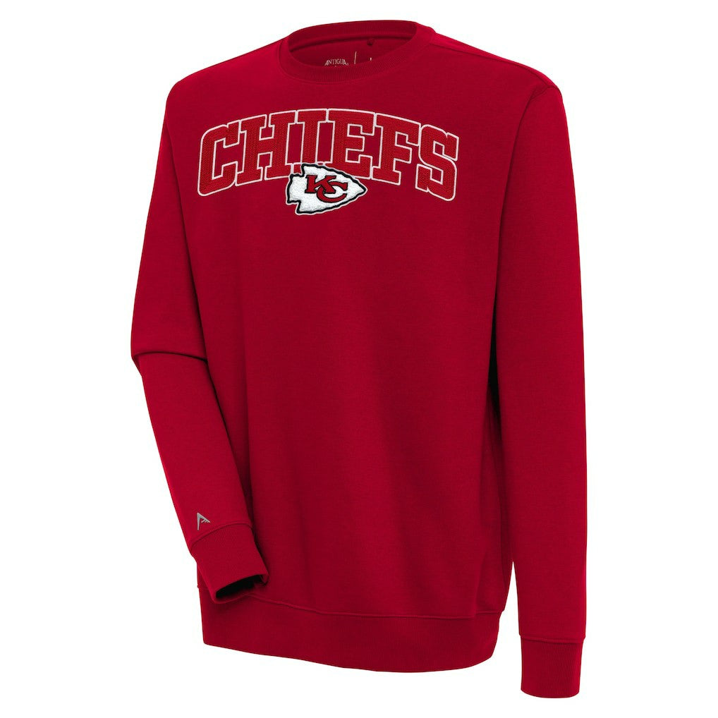 Kansas City Chiefs Antigua Victory Chenille Pullover Sweatshirt - Red discount