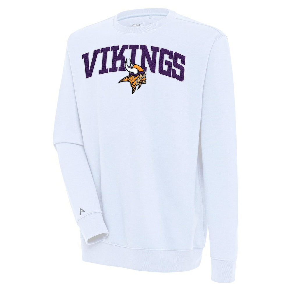 Minnesota Vikings Antigua Victory Chenille Pullover Sweatshirt - White online