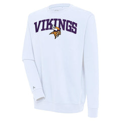 Minnesota Vikings Antigua Victory Chenille Pullover Sweatshirt - White online