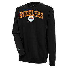 Pittsburgh Steelers Antigua Victory Chenille Pullover Sweatshirt - Black online
