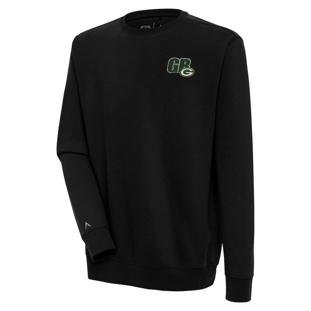 Green Bay Packers Antigua Victory Pullover Sweatshirt - Black sale