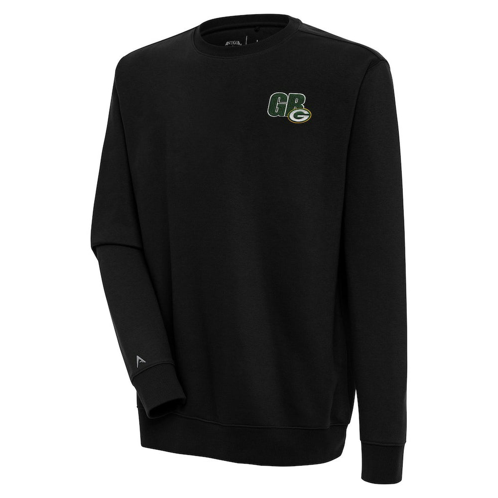 Green Bay Packers Antigua Victory Pullover Sweatshirt - Black sale