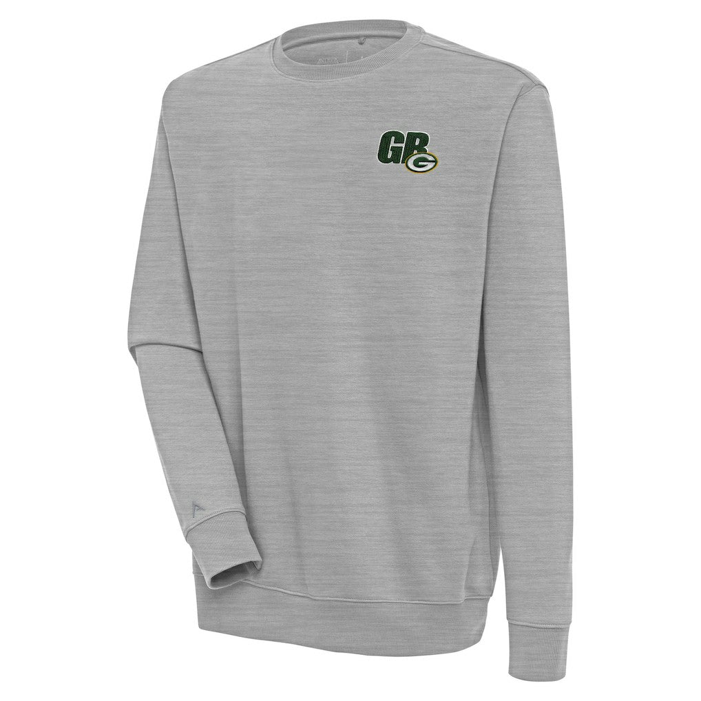 Green Bay Packers Antigua Victory Pullover Sweatshirt - Heather Gray cheap