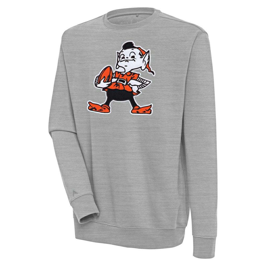 Cleveland Browns Antigua Victory Pullover Sweatshirt - Heather Gray discount