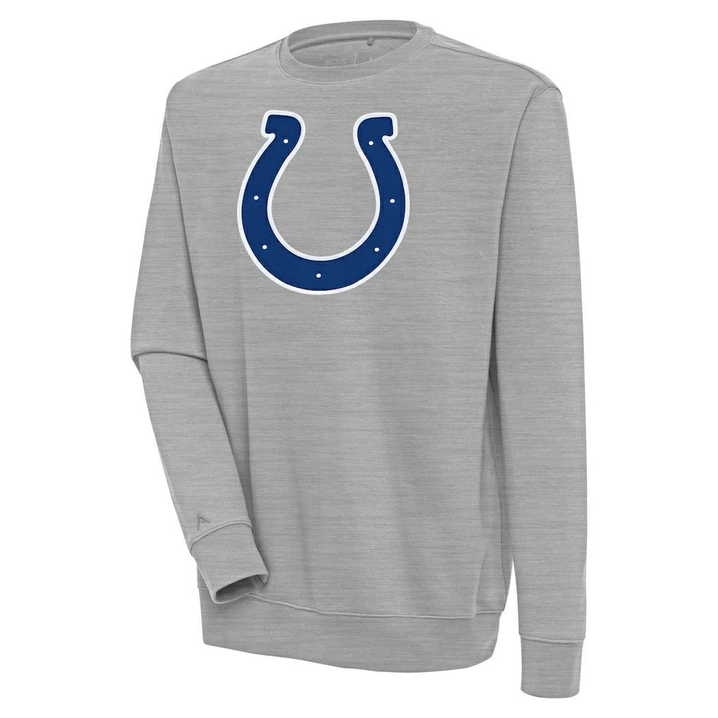 Indianapolis Colts Antigua Victory Pullover Sweatshirt - Heather Gray for sale